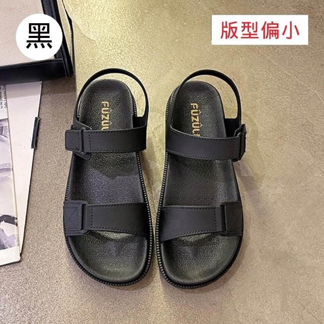 【SOFE MORE】防水涼鞋 防滑 魔術貼運動涼鞋 女生涼鞋 一字沙灘涼拖 厚底涼鞋(防水涼鞋)