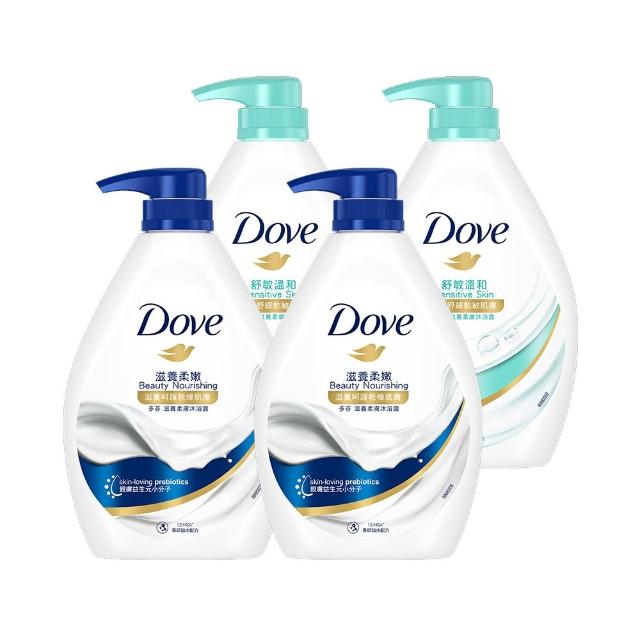 【Dove 多芬】滋養柔膚/GOFRESH系列沐浴乳900mlx4入(多款任選)