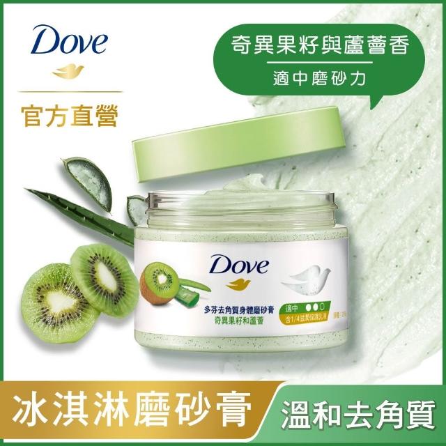 超市【Dove 多芬】去角質冰淇淋身體磨砂膏298gx1入(薰衣草/櫻桃/藍莓雪酪/石榴籽/櫻花/楓糖/奇異果籽)