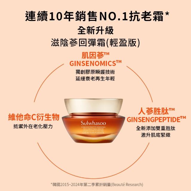 【Sulwhasoo 雪花秀】官方直營 滋陰蔘回彈霜50ml (膠原霜/乳霜/抗老/膠原蛋白)