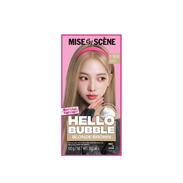 【miseenscene 魅尚萱】官方直營 HELLO BUBBLE泡沫染髮劑100g(全系列)