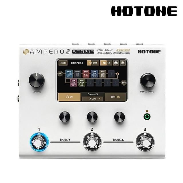 【HOTONE】Ampero II Stomp 吉他綜合效果器／創造音色靈感(MP-300 效果器 單顆 綜效 破音 效果 踏板 MP300)