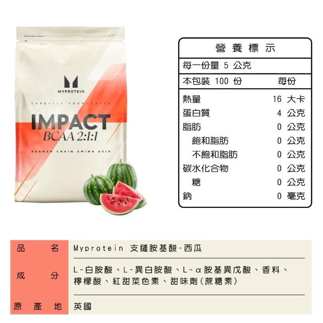 【MYPROTEIN】BCAA支鏈胺基酸粉 500克(多口味可選)