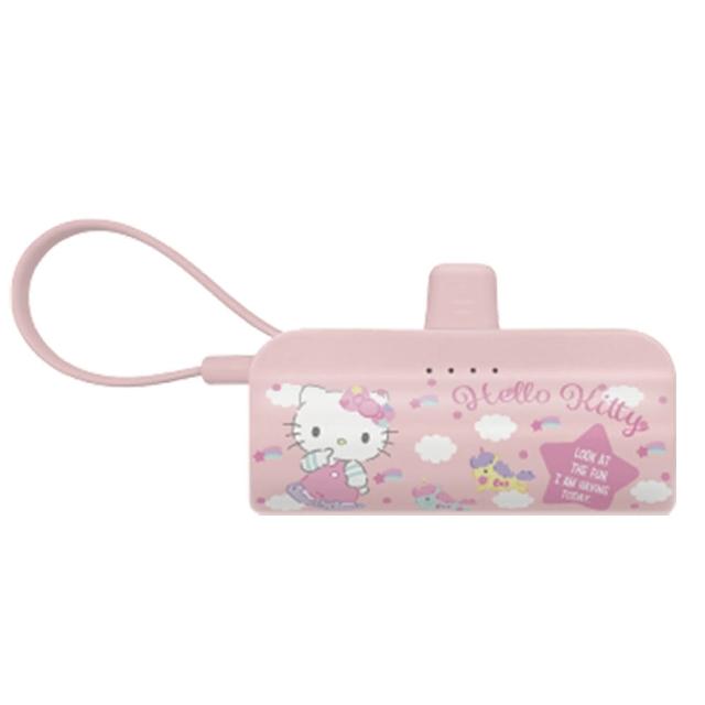 Hello Kitty KPB-2301A 5000mAh 快充直插式口袋行動電源(TYPE-C接頭)