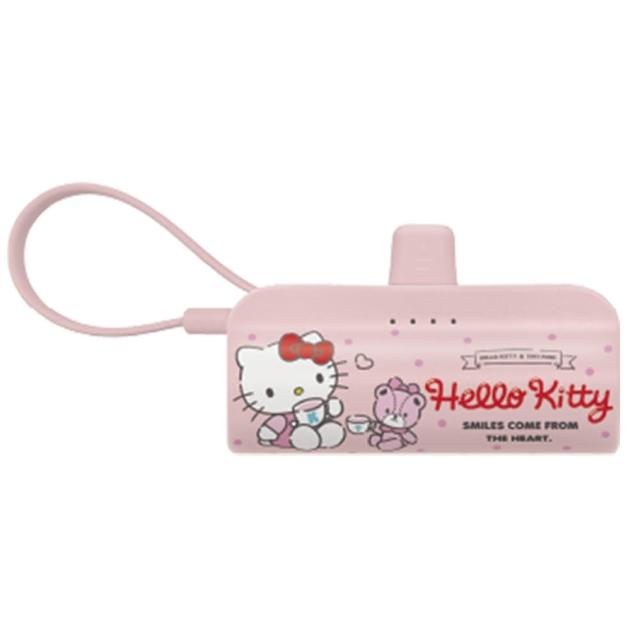 Hello Kitty KPB-2301A 5000mAh 快充直插式口袋行動電源(TYPE-C接頭)