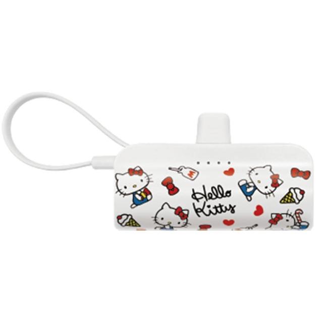 Hello Kitty KPB-2301A 5000mAh 快充直插式口袋行動電源(TYPE-C接頭)