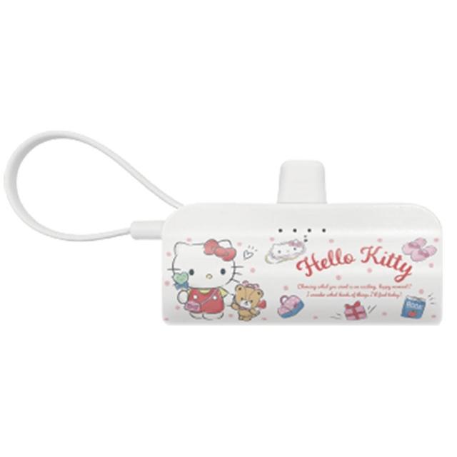 Hello Kitty KPB-2301A 5000mAh 快充直插式口袋行動電源(TYPE-C接頭)