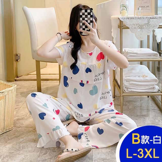 【K.W.】MOMO限定春季新品純棉稠高棉質透氣休閒家居高級套裝(休閒/顯瘦/時尚/中大尺碼/韓國空運)
