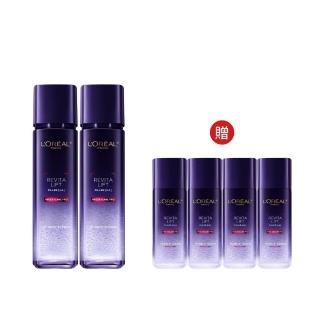 【LOREAL Paris 巴黎萊雅】玻尿酸瞬效保濕修護晶露2入組(啵啵精華水/液態紫熨斗/保濕)