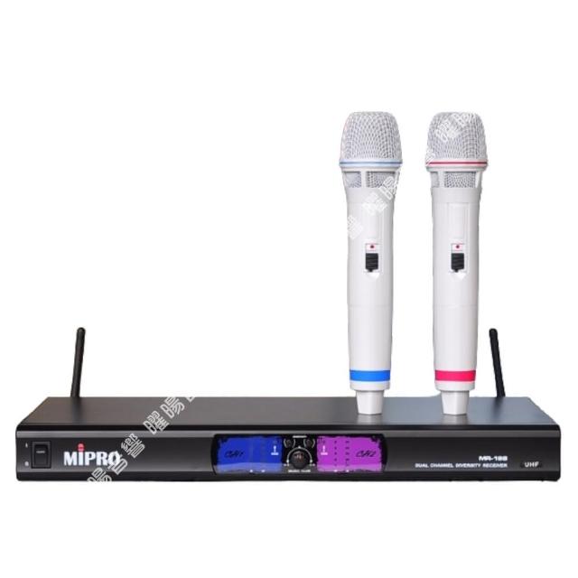 【MIPRO】MR-198雙頻UHF 卡拉OK會議演講 無線麥克風組(電容音頭超高靈敏度頂替R8PROMR-823/音響設備)