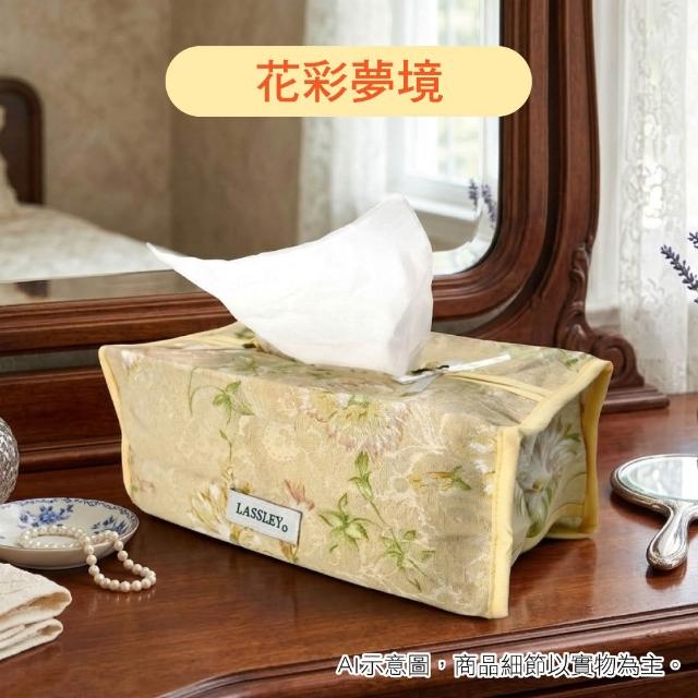 【LASSLEY】蕾絲面紙盒套平面盒套(衛生紙盒套 紙巾盒套 抽紙 面紙套 軟裝 擺飾 花邊盒 抽取式 台灣製造)