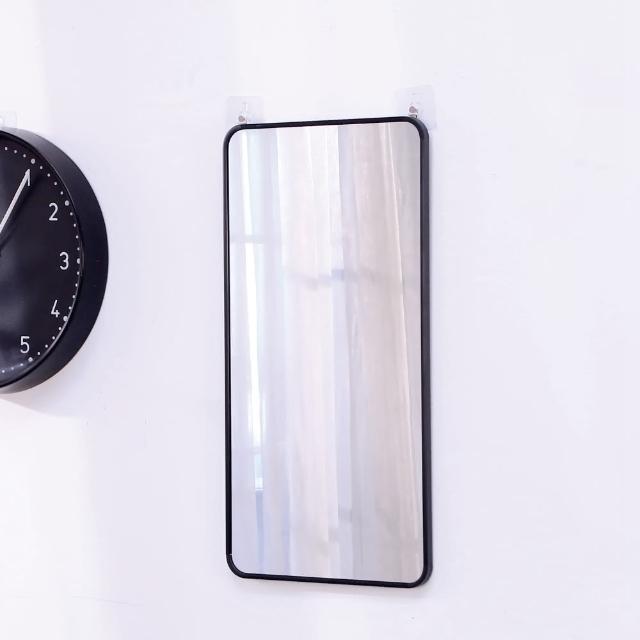 【BuyJM】時尚簡約膠框60x30公分附掛勾壁鏡(玄關鏡/穿衣鏡/掛鏡)