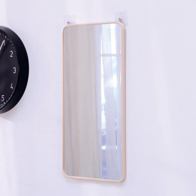 【BuyJM】時尚簡約膠框60x30公分附掛勾壁鏡(玄關鏡/穿衣鏡/掛鏡)