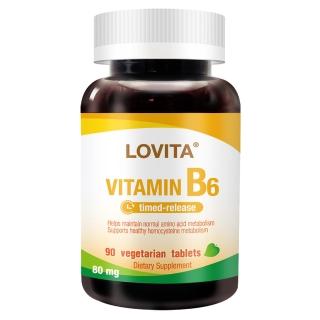 【LOVITA 愛維他】緩釋型維生素B6素食錠*1瓶(80mg)