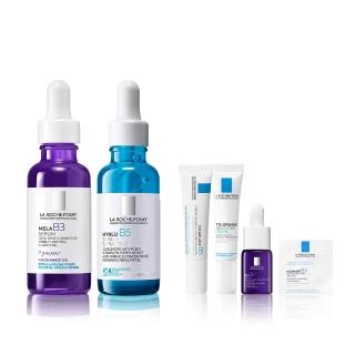 【理膚寶水】全新上市淡斑彈潤雙入組★最強淡斑科技 MELA B3 淡斑淨亮精華+極效B5彈潤超修復精華 30ml_C