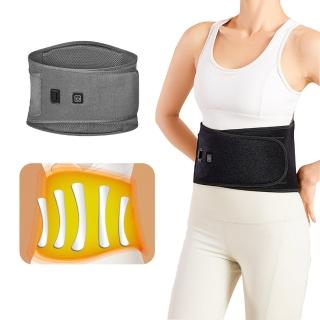 【Alison】三檔調溫發熱護腰帶 腰部熱敷暖宮腰帶 軟骨支撐電熱護腰熱敷墊 敷腰托 45/55/65℃(非醫療使用)