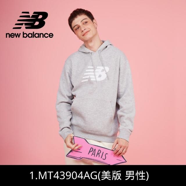 【NEW BALANCE】NB 刷毛帽T/連帽上衣_男款/女款_MT43904AG_MT43904BK(美版 版型偏大)