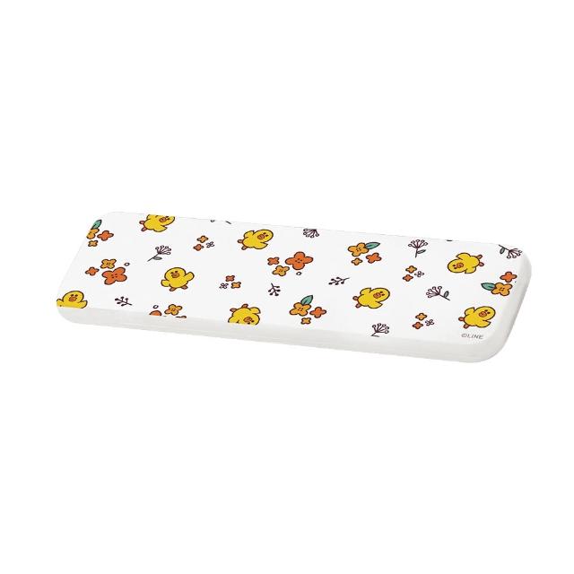 【SONA森那家居】LINE Friends 花朵系列- 硬式珪藻土洗漱墊 台灣製造 吸水 珪藻土 杯墊(24x8x0.9 cm)