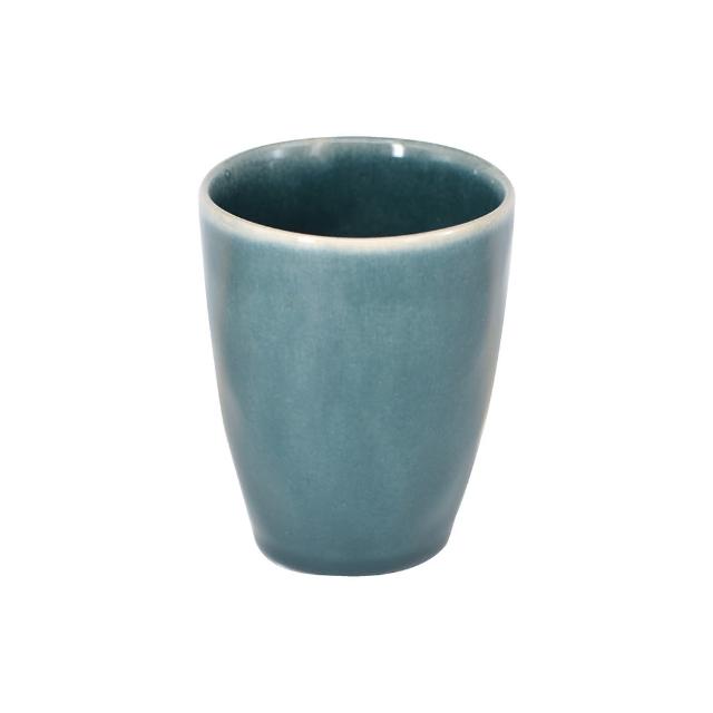 【YU Living 信歐傢居】日式窯變釉手作陶瓷茶杯二件組 270ml(3色任選/藍.白.棕色/水杯 咖啡杯)