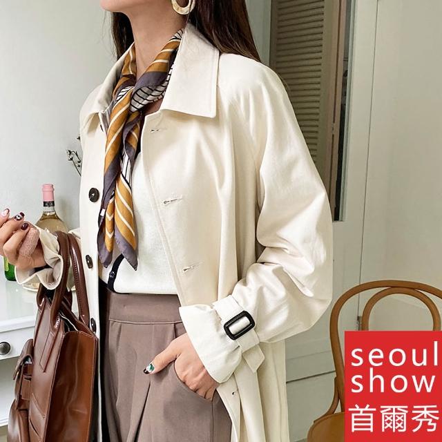 【Seoul Show 首爾秀】買一送一 70x70cm大方領巾仿真蠶絲緞面披肩頭巾雪紡圍巾絲巾
