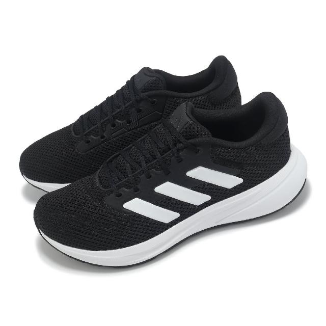 【adidas 愛迪達】慢跑鞋 Response Runner U 男鞋 女鞋 黑 白 入門款 緩衝 休閒 運動鞋 愛迪達(IH3579)