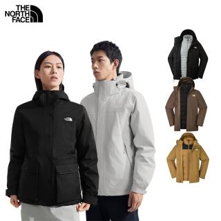 The North Face男女款透氣羽絨三合一外套