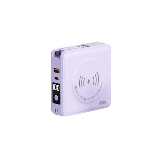 【RDi】2件組合 3CCC+WH 15000mah磁吸無線充行動電源 多款充電線 3入組-2米