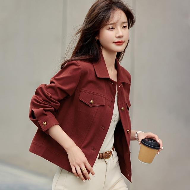 【初色】小香風毛呢大衣外套女外套-15款任選-31082(M-2XL可選)