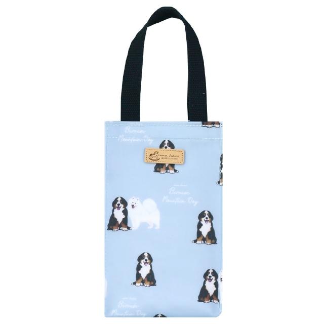 【uma hana】伯恩山犬隨身水瓶/冰霸杯防水的小提袋-2入組(水壺袋/冰霸杯袋/防水包)