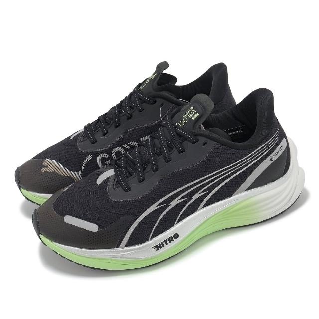 【PUMA】慢跑鞋 Velocity Nitro 3 GTX Wns 女鞋 黑白 防水 氮氣中底 運動鞋(379802-01)
