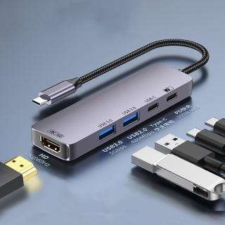 【ANTIAN】五合一 Type-C 多功能HUB轉接器 高清HDMI轉接線 USB集線器 mac轉接頭