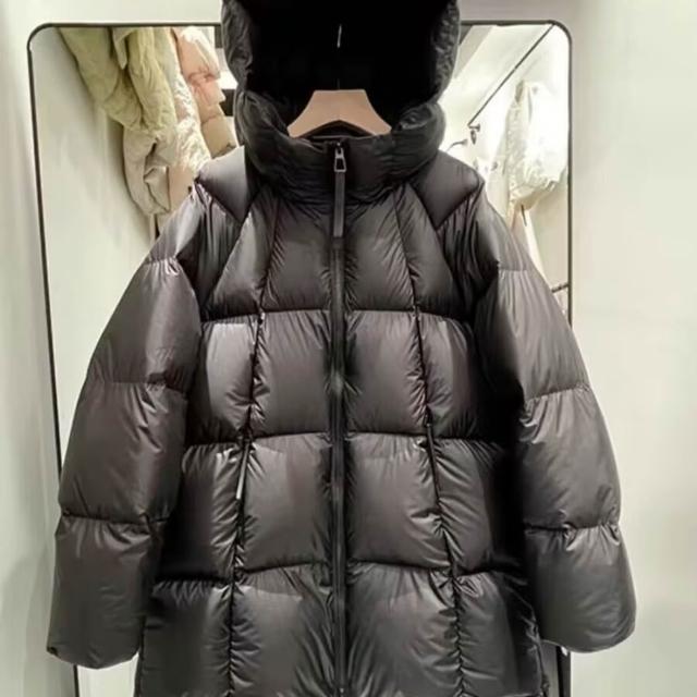 【巴黎精品】極速出貨 真羽絨90%鴨絨超高充绒量羽絨外套羽絨衣夾克(保暖純色連帽羽絨服女外套5款a1ii82)