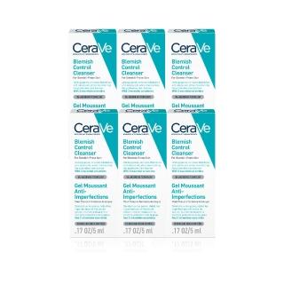 【CeraVe 適樂膚】BOM_粗糙顆粒代謝超值組(淨膚白泥抗粉痘潔面露5ml*6)