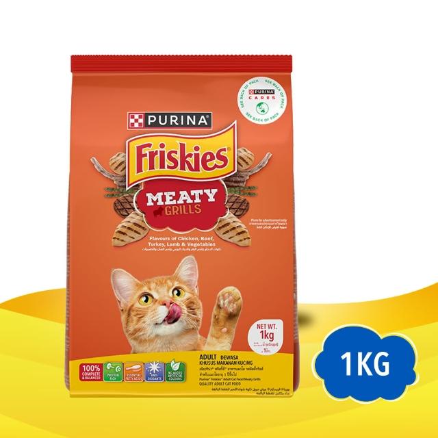 【Friskies 喜躍】成貓乾糧 1KGx3包(貓主食 貓飼料)