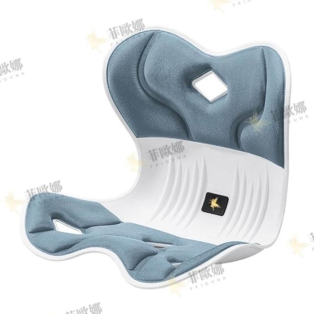 【小不記】菲歐娜 正品 日本人體工學坐墊(矯正坐墊 坐墊 椅墊 靠背墊 護脊坐墊 護腰坐墊 椅背靠墊)