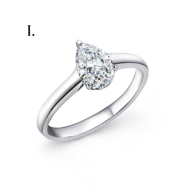 【IS DIAMOND】買一送一 IGI 一克拉 D/VS/鉑金 鑽石戒指-任選 送50分鑽石項鍊(培育鑽石)