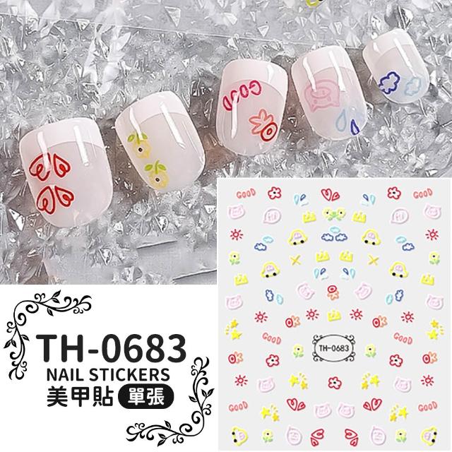 DC COMICS DC 漫畫 手繪浮雕美甲貼紙 立體 平面指甲貼