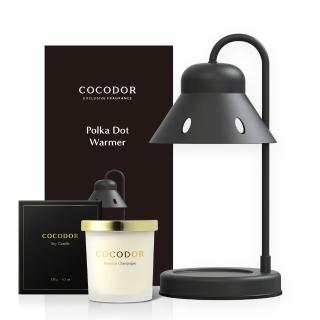 【COCODOR】可定時波卡圓點融燭燈+大豆蠟燭130g(多款任選/融蠟燈/官方直營)