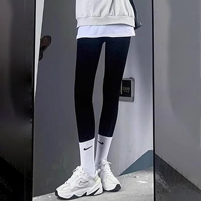 【D.studio】韓版加厚內刷毛高腰緊身內搭褲(寬褲 褲子 長褲 休閒褲 女裝 黑褲 發熱褲 保暖褲  P323)