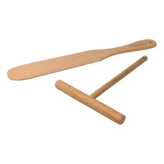 【PEDRINI】Gadget櫸木可麗餅抹刀+窄鏟 / 可麗餅T字棒