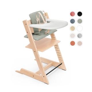 13481023 OL 【STOKKE 官方直營】Tripp Trapp成長椅6m+經典組合-櫸木(兒童/餐椅/學習椅)