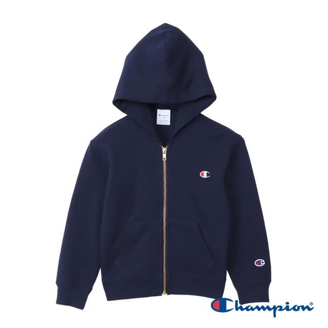 【Champion】官方直營-經典款刺繡LOGO連帽運動保暖外套-男女童裝(6色)