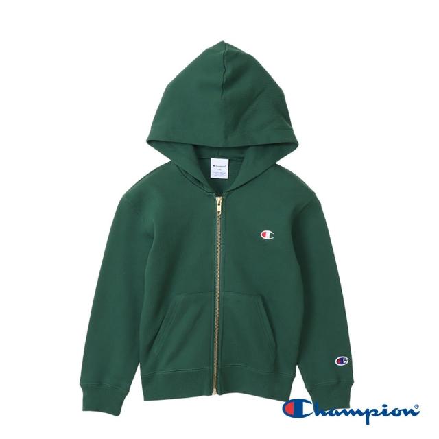 【Champion】官方直營-經典款刺繡LOGO連帽運動保暖外套-男女童裝(6色)