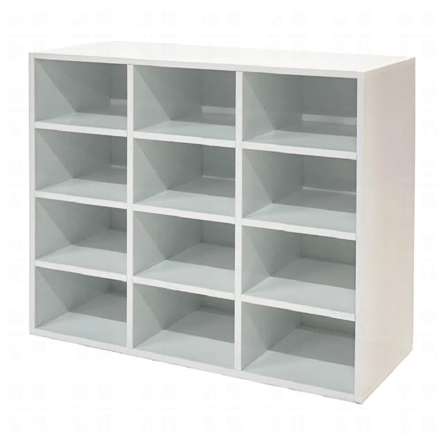 【Build dream 築夢家具】2.6尺 防水塑鋼家具 12格開放式 塑鋼鞋櫃 置物收納櫃