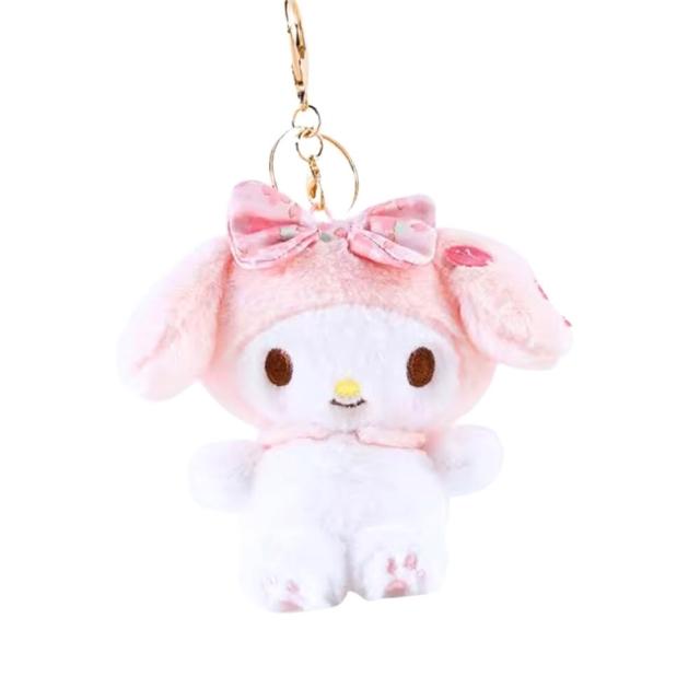 【SANRIO 三麗鷗】美樂蒂玩偶吊飾大耳狗酷洛米帕恰狗凱蒂Kitty鑰匙圈娃娃(送禮女友生日禮聖誕交換禮物)