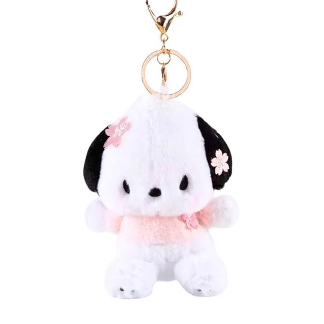 【SANRIO 三麗鷗】美樂蒂玩偶吊飾大耳狗酷洛米帕恰狗凱蒂Kitty鑰匙圈娃娃(送禮女友生日禮聖誕交換禮物)