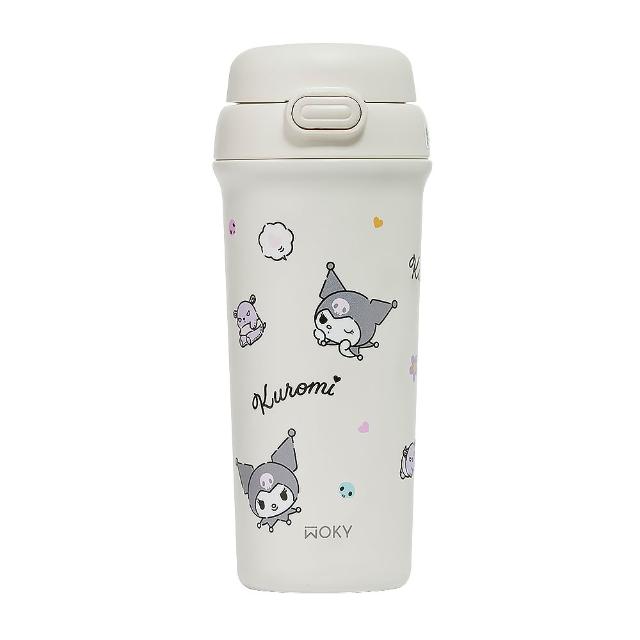 【WOKY 沃廚】三麗鷗聯名_All-P輕芯鈦瓷雙飲保溫杯500ml(兒童水壺/吸管杯/保冰保溫)