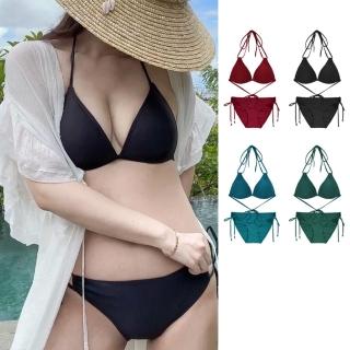 【SeasonsBikini】台灣製黑標集中美胸比基尼組合-001止滑款-大尺碼(溫泉必備美胸比基尼)