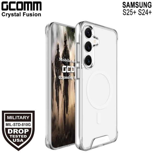 【GCOMM】三星 S25 Ultra S25+S24+ S25S24 磁吸晶透軍規防摔殼 Crystal Fusion MagSafe兼容(磁吸軍規防摔)