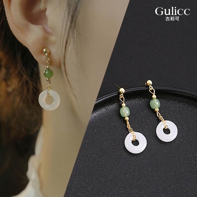 【Gulicc 古莉可】耳環 古典中式 優雅中國風(雙11 生日 飾品 耳釘 耳飾 耳墜 禮物)
